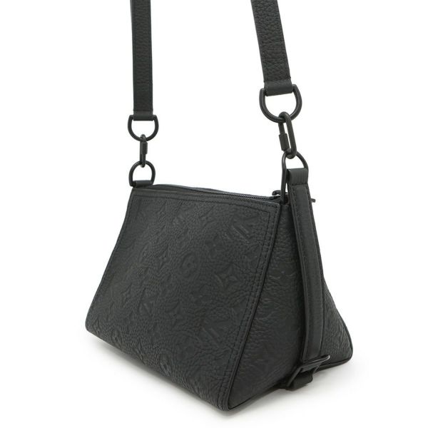 ルイヴィトン ショルダーバッグ モノグラム・トリヨン トリアングル メッセンジャーバッグ M55878 2020春夏コレクション ブラック 黒