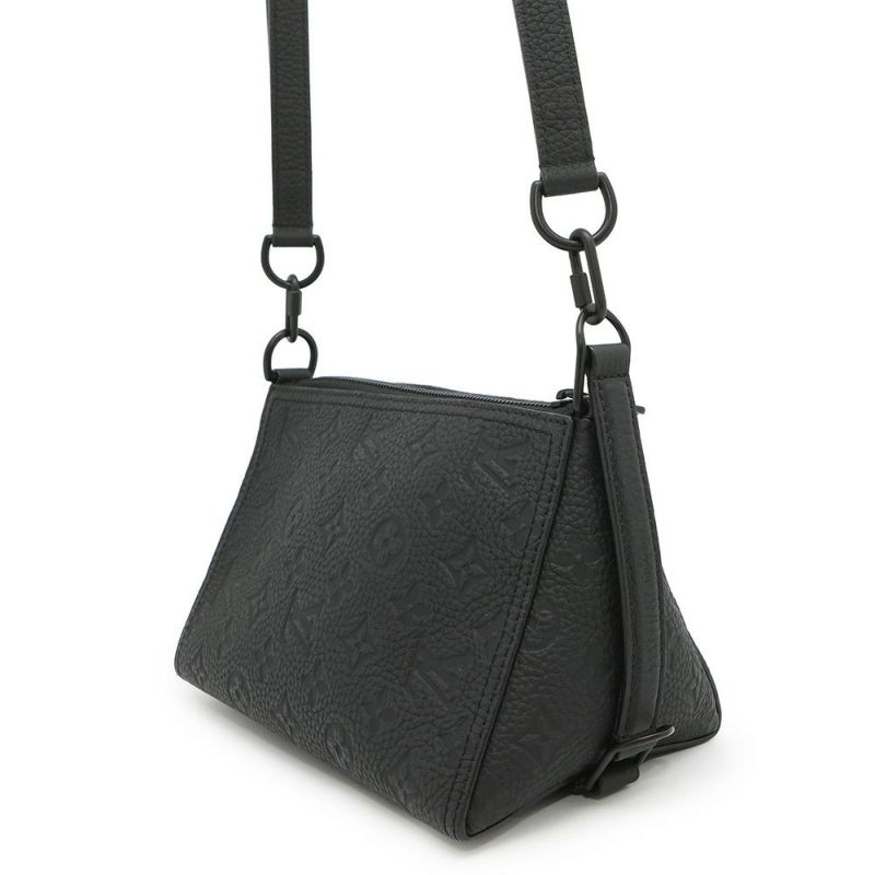 ルイヴィトン ショルダーバッグ モノグラム・トリヨン トリアングル メッセンジャーバッグ M55878 2020春夏コレクション ブラック 黒