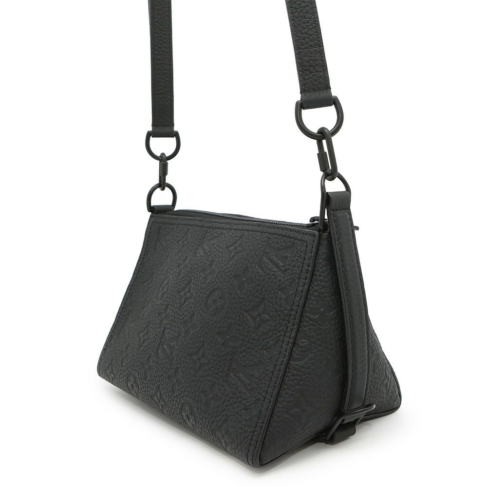 ルイヴィトン ショルダーバッグ モノグラム・トリヨン トリアングル メッセンジャーバッグ M55878 2020春夏コレクション ブラック 黒