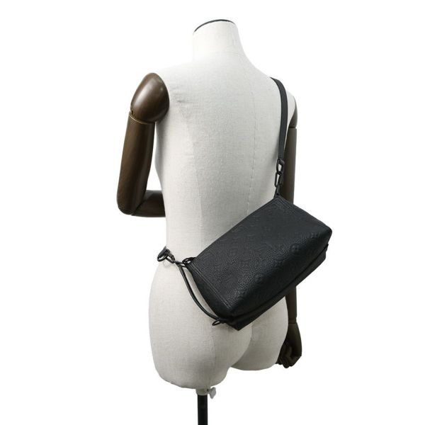 ルイヴィトン ショルダーバッグ モノグラム・トリヨン トリアングル メッセンジャーバッグ M55878 2020春夏コレクション ブラック 黒