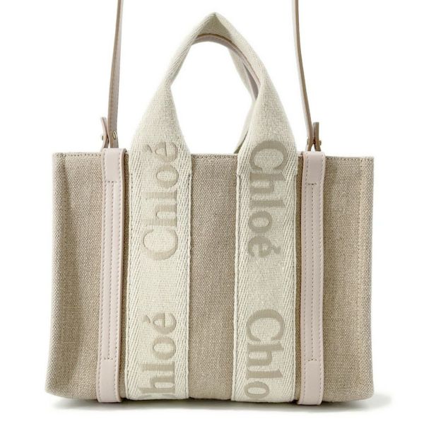 クロエ ハンドバッグ ウッディ トート スモール キャンバス CHC23US397 Chloe 2way