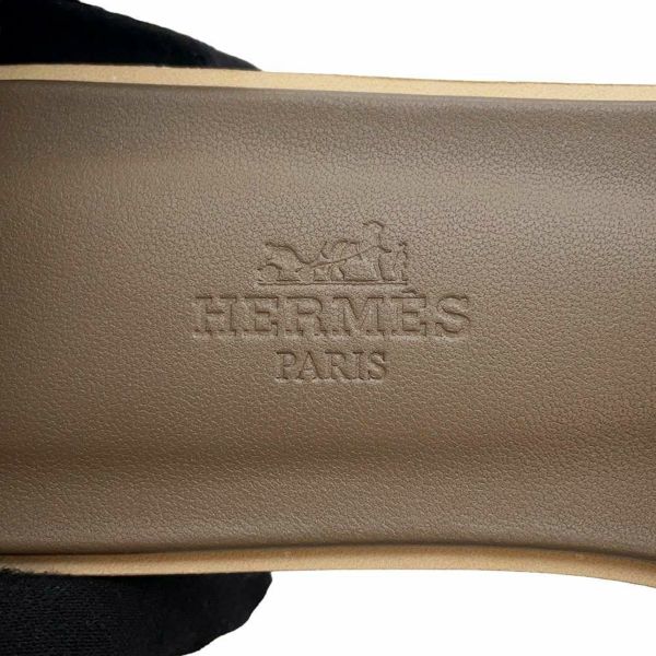 エルメス サンダル オラン  エトゥープ ヴォーエプソン レディースサイズ35 1/2 HERMES 靴