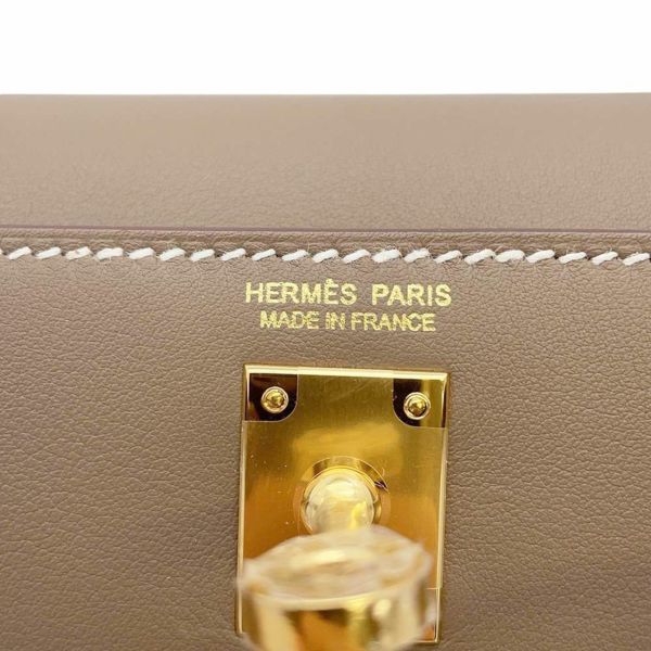 エルメス ショルダーバッグ ケリーダンス2 エトゥープ/ゴールド金具 スイフト B刻印 HERMES バッグ