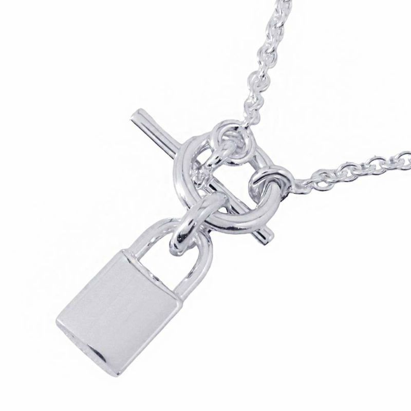 エルメス ネックレス アミュレット ケリー・カデナ SV925シルバー HERMES ペンダント