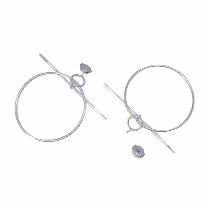 エルメス ピアス ループMM Loop SV925シルバー HERMES フープ ジュエリー アクセサリー