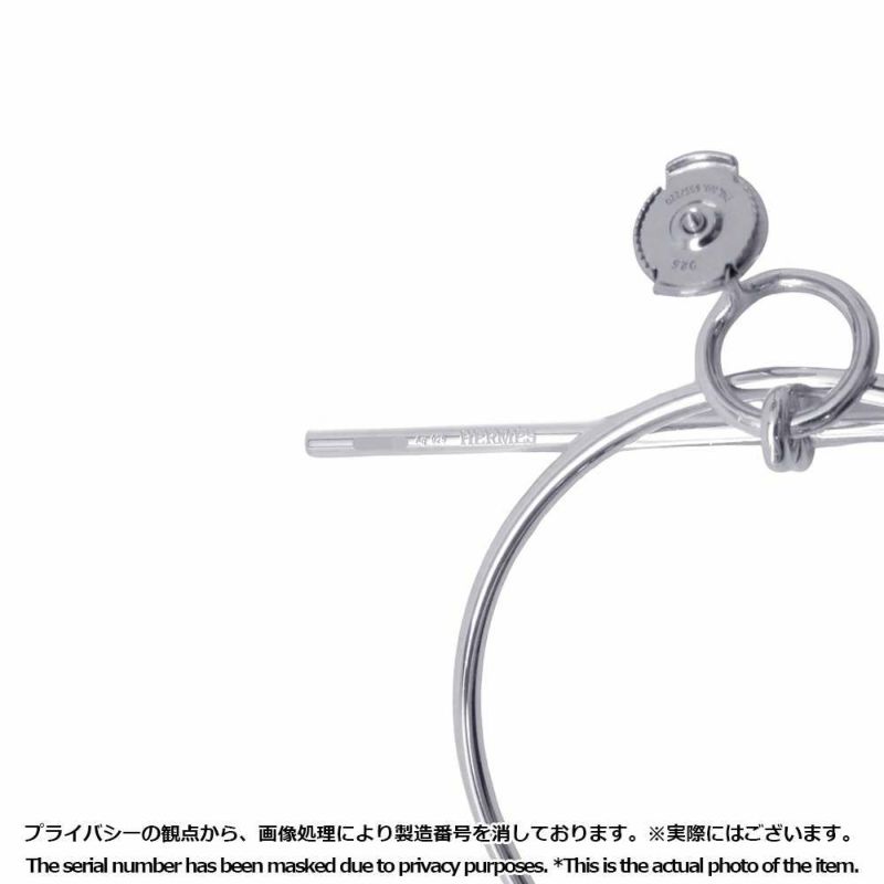 エルメス ピアス ループMM Loop SV925シルバー HERMES フープ ジュエリー アクセサリー
