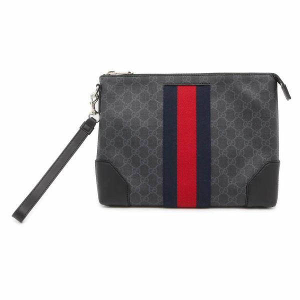 グッチ クラッチバッグ GGスプリーム 523603 GUCCI バッグ 黒