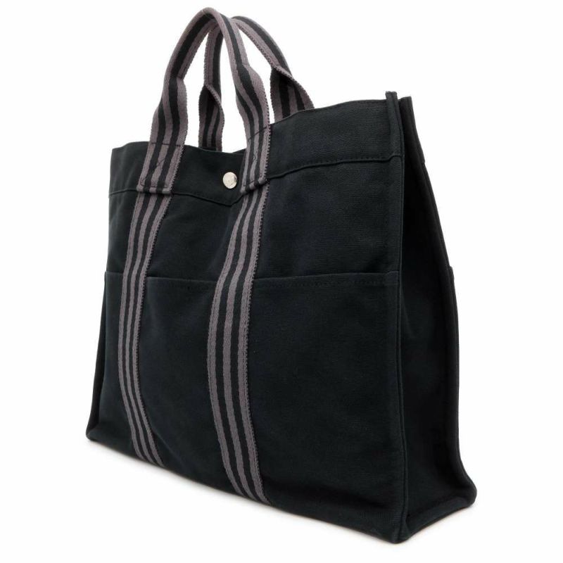 エルメス トートバッグ フールトゥMM キャンバス HERMES 黒