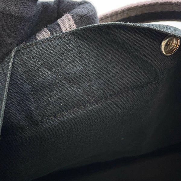 エルメス トートバッグ フールトゥMM キャンバス HERMES 黒