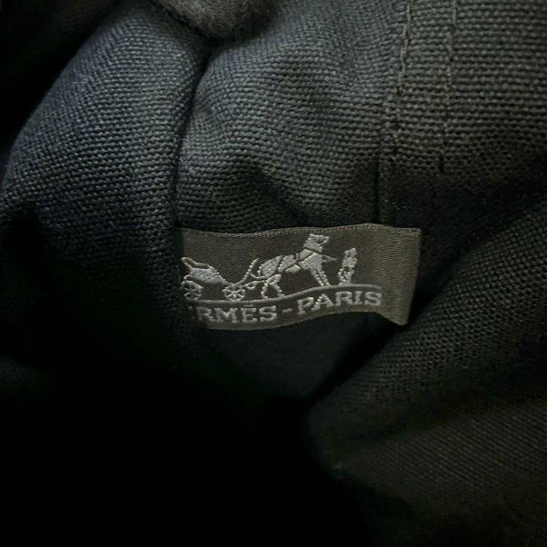 エルメス トートバッグ フールトゥMM キャンバス HERMES 黒