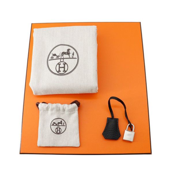 エルメス バーキン25 ブラック/マットシルバー金具 トゴ K刻印 HERMES Birkin ハンドバッグ 黒