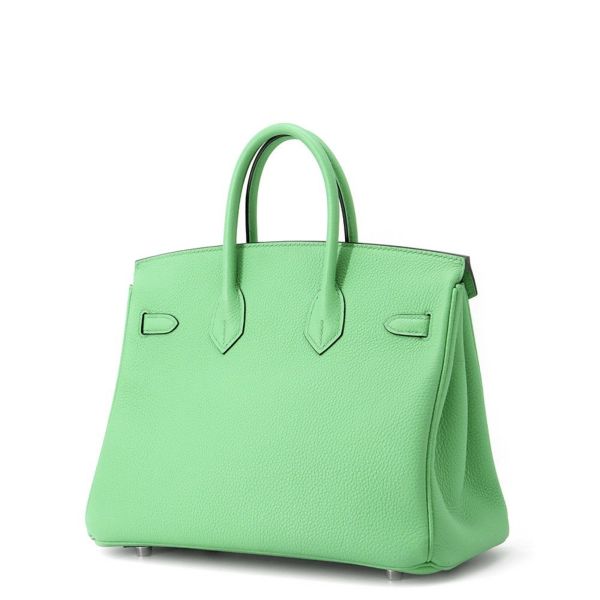 エルメス バーキン25 ヴェールコミック/シルバー金具 トゴ W刻印 HERMES Birkin ハンドバッグ