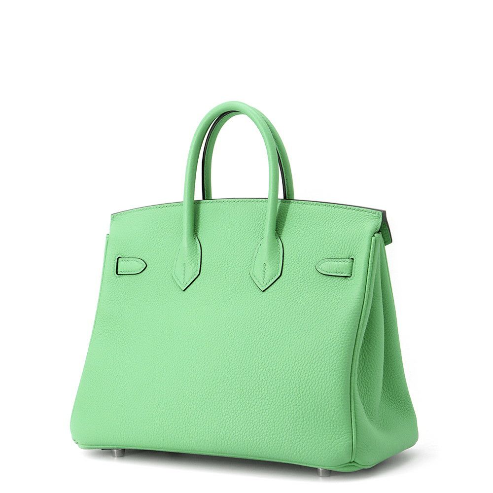 エルメス バーキン25 ヴェールコミック/シルバー金具 トゴ W刻印 HERMES Birkin ハンドバッグ