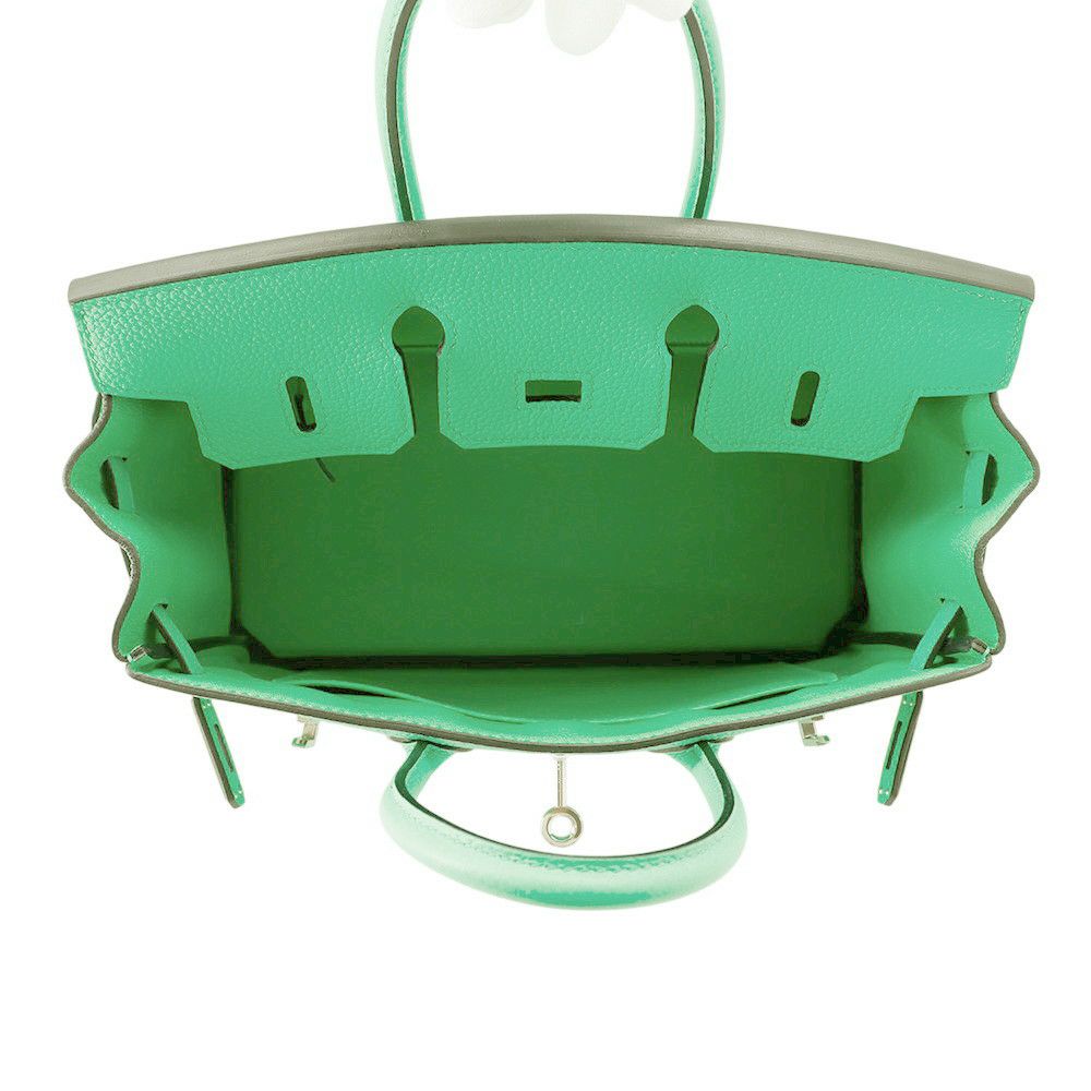 エルメス バーキン25 ヴェールコミック/シルバー金具 トゴ W刻印 HERMES Birkin ハンドバッグ