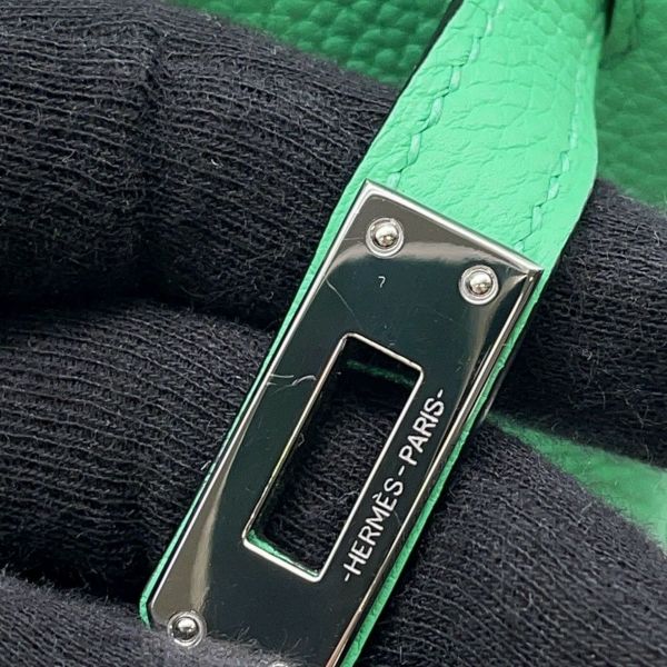 エルメス バーキン25 ヴェールコミック/シルバー金具 トゴ W刻印 HERMES Birkin ハンドバッグ