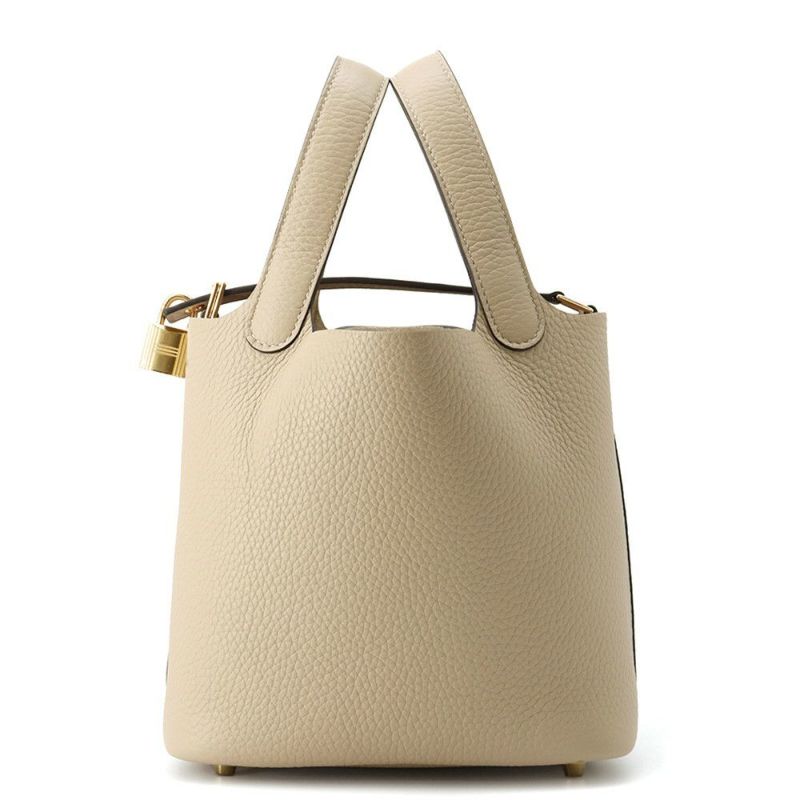 エルメス ハンドバッグ ピコタンロックPM トレンチ/ゴールド金具 トリヨンクレマンス K刻印