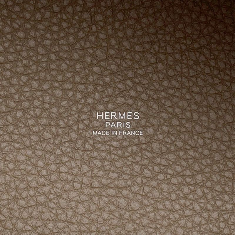 エルメス ハンドバッグ ピコタンロックPM エトゥープ/シルバー金具 トリヨンクレマンス K刻印