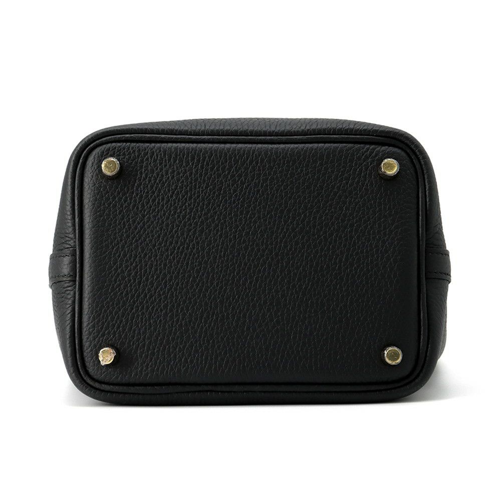 エルメス ハンドバッグ ピコタンロックPM ブラック/ゴールド金具 トリヨンクレマンス K刻印 黒