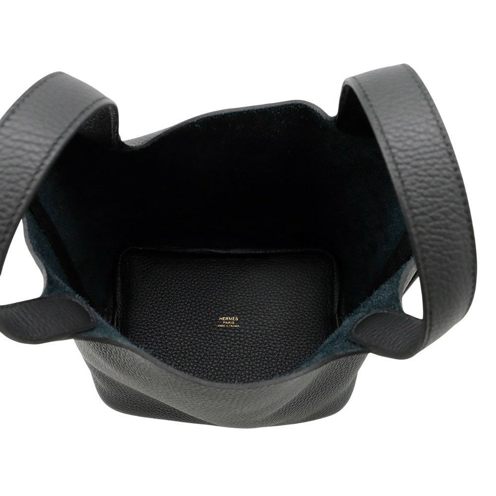 エルメス ハンドバッグ ピコタンロックPM ブラック/ゴールド金具 トリヨンクレマンス K刻印 黒