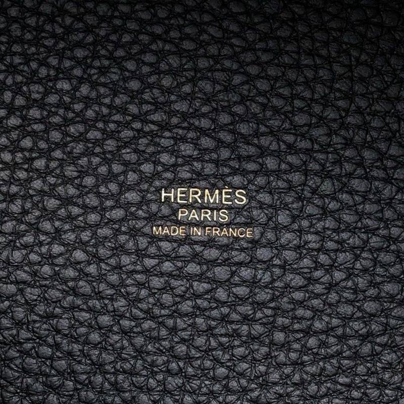 エルメス ハンドバッグ ピコタンロックPM ブラック/ゴールド金具 トリヨンクレマンス K刻印 黒