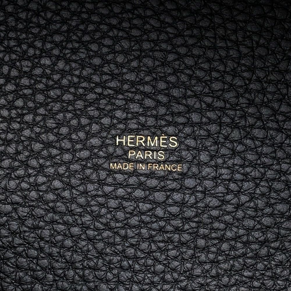 エルメス ハンドバッグ ピコタンロックPM ブラック/ゴールド金具 トリヨンクレマンス K刻印 黒