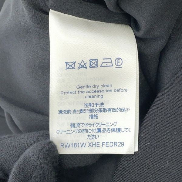 ルイヴィトン ワンピース フリル ウール レディースサイズ38 LOUIS VUITTON 黒 ブラック セール品