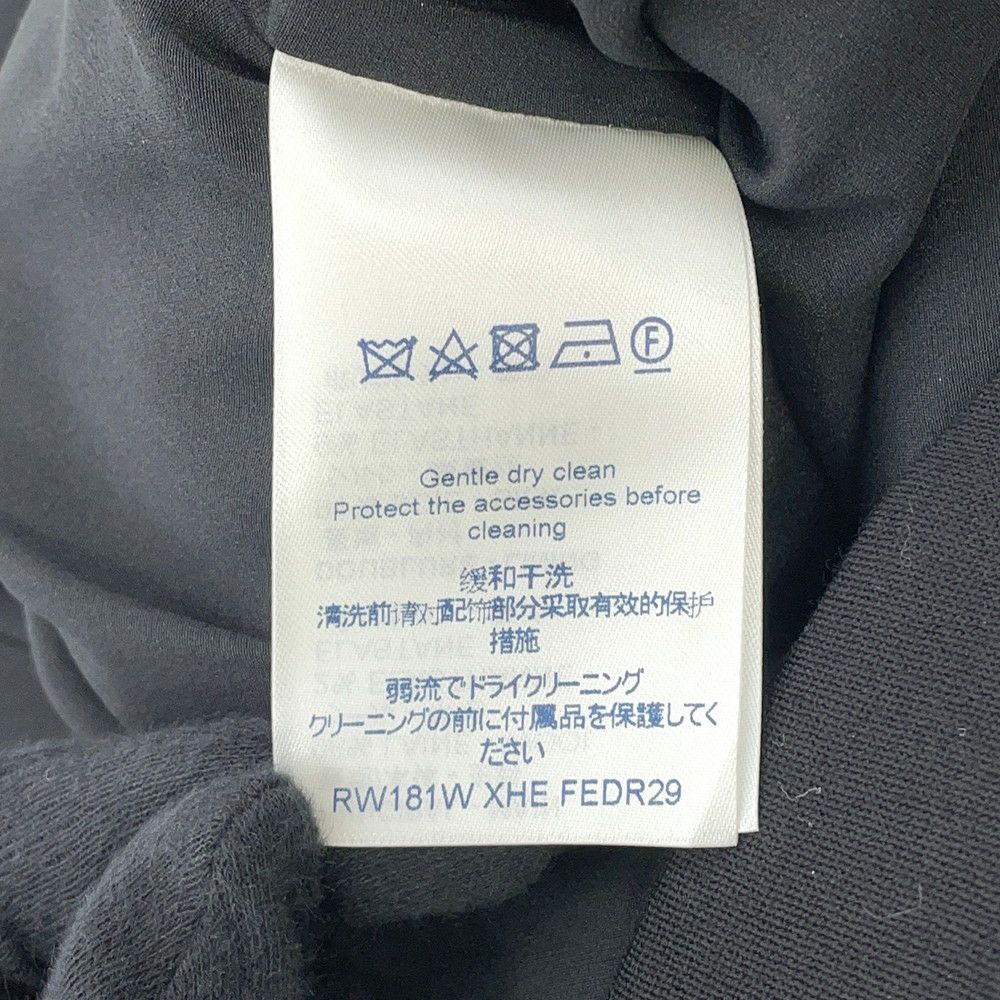 ルイヴィトン ワンピース フリル ウール レディースサイズ38 LOUIS VUITTON 黒 ブラック セール品