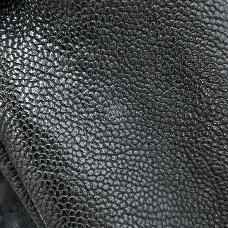 シャネル チェーンショルダーバッグ ココマーク キャビアスキン CHANEL 黒
