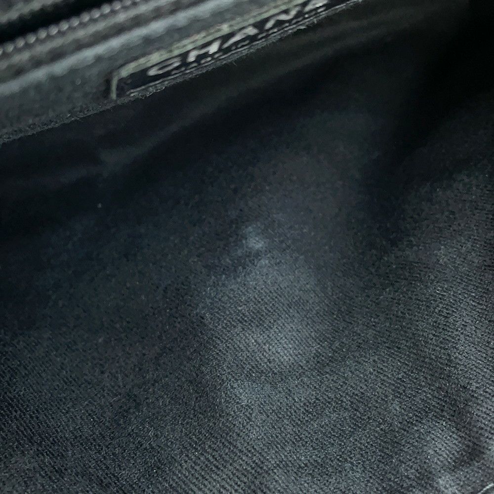 シャネル チェーンショルダーバッグ ココマーク キャビアスキン CHANEL 黒