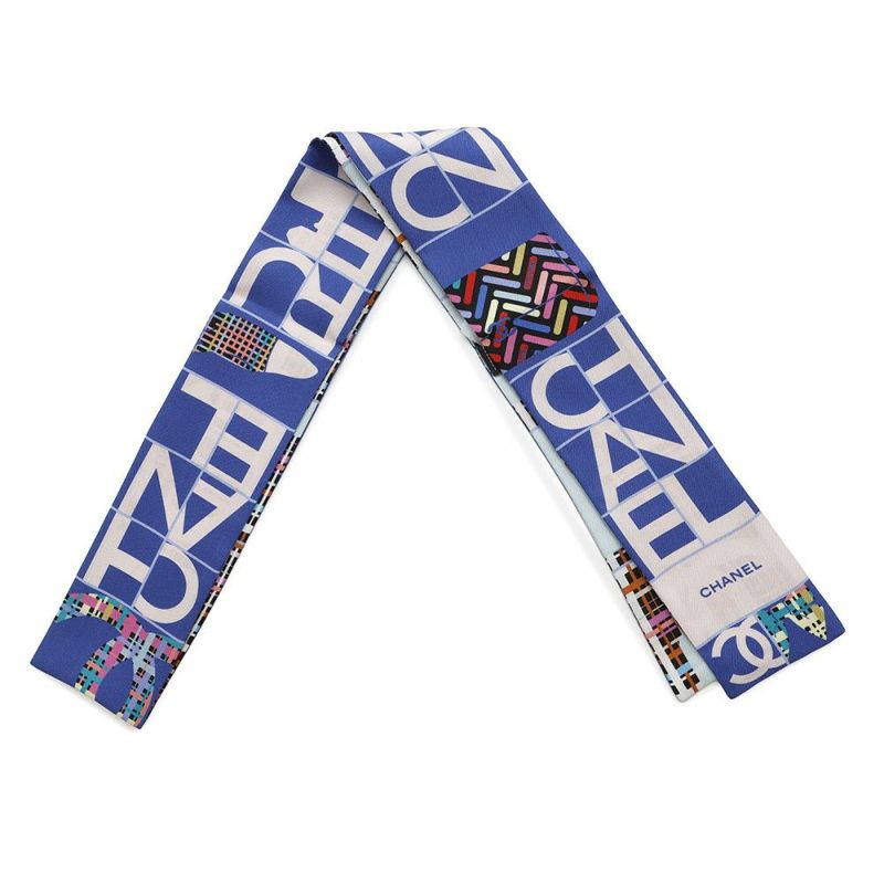 シャネル スカーフ ロゴ ココマーク シルク CHANEL