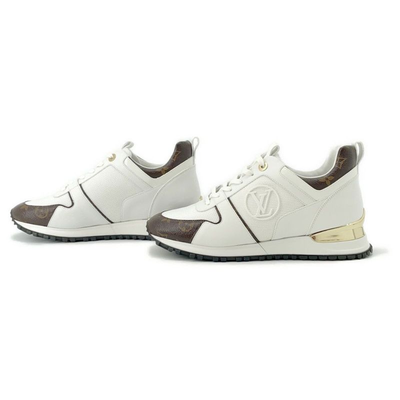 ルイヴィトン スニーカー モノグラム ランアウェイ・スニーカー レディースサイズ39 1/2 LOUIS VUITTON 靴 白