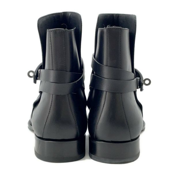 エルメス ブーツ フォーチュン カーフレザー メンズサイズ44 HERMES 靴 ショートブーツ 黒