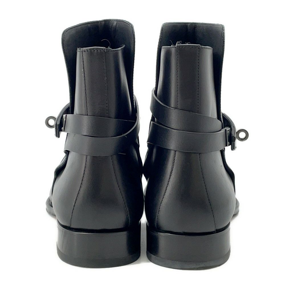 エルメス ブーツ フォーチュン カーフレザー メンズサイズ44 HERMES 靴 ショートブーツ 黒