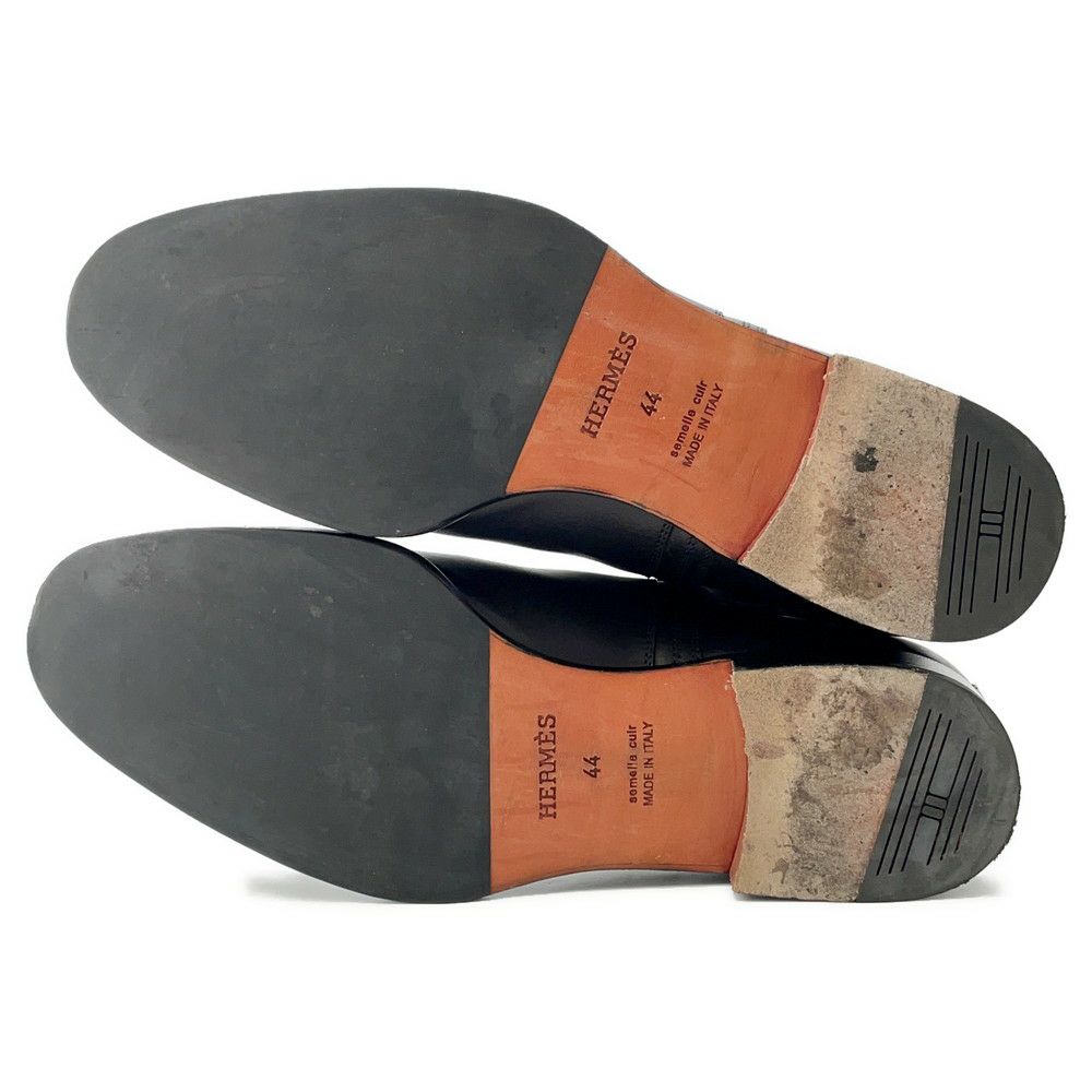 エルメス ブーツ フォーチュン カーフレザー メンズサイズ44 HERMES 靴 ショートブーツ 黒