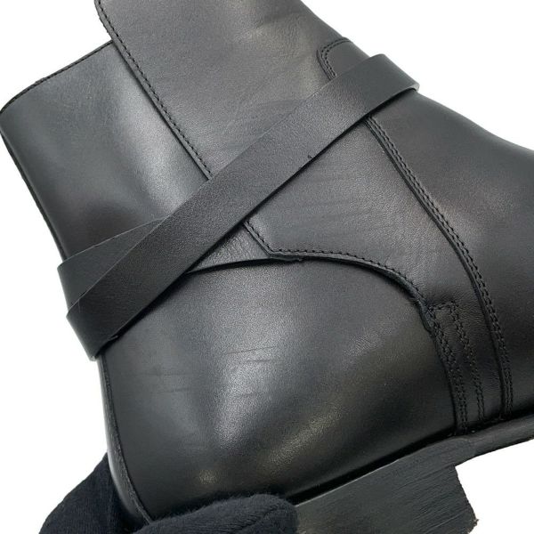 エルメス ブーツ フォーチュン カーフレザー メンズサイズ44 HERMES 靴 ショートブーツ 黒