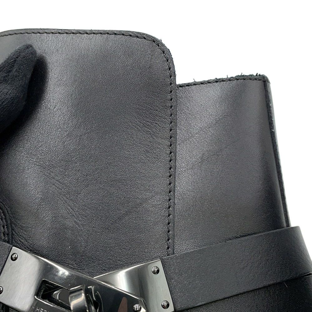 エルメス ブーツ フォーチュン カーフレザー メンズサイズ44 HERMES 靴 ショートブーツ 黒
