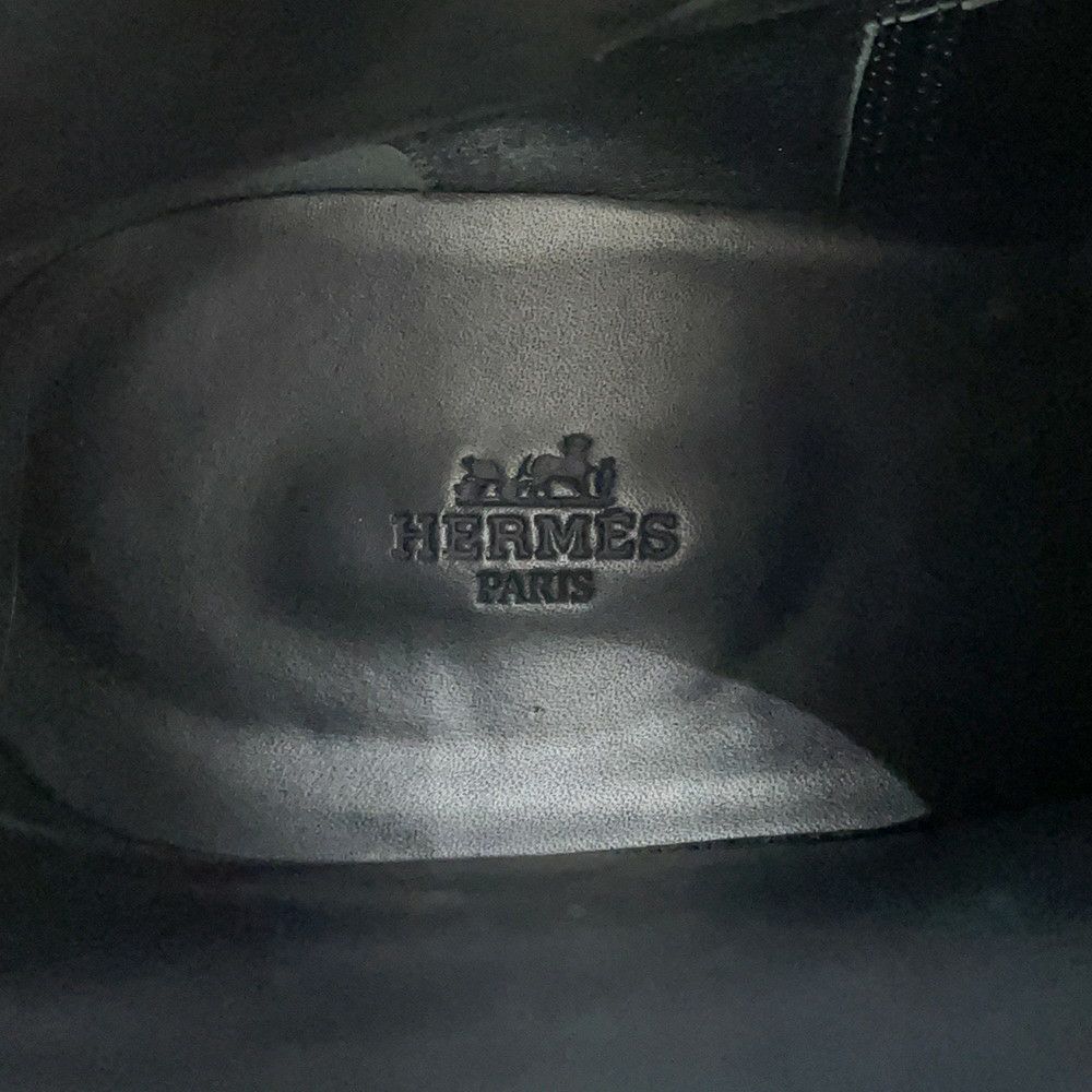 エルメス ブーツ フォーチュン カーフレザー メンズサイズ44 HERMES 靴 ショートブーツ 黒