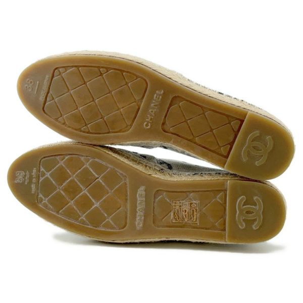 シャネル エスパドリーユ ココマーク キャンバス レディースサイズ38C G39028 CHANEL 靴