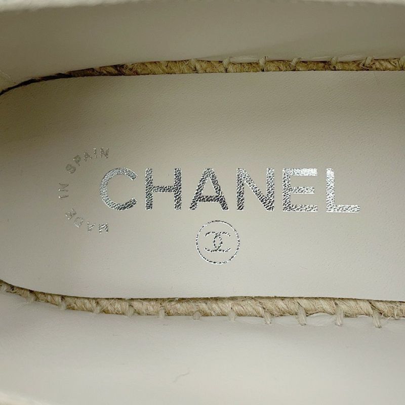 シャネル エスパドリーユ ココマーク キャンバス レディースサイズ38C G39028 CHANEL 靴