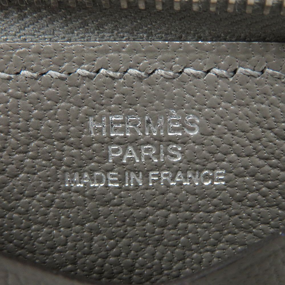 エルメス カードケース ジップ アン ゴー グリメイヤー/シルバー金具 エバーカラー K刻印 HERMES 定期入れ
