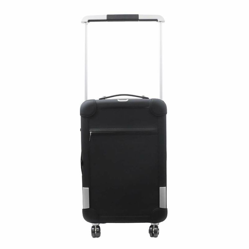 エルメス キャリーケース ローリング・モビリティ・スーツケース ブラック/マットシルバー金具 レザー B刻印 黒