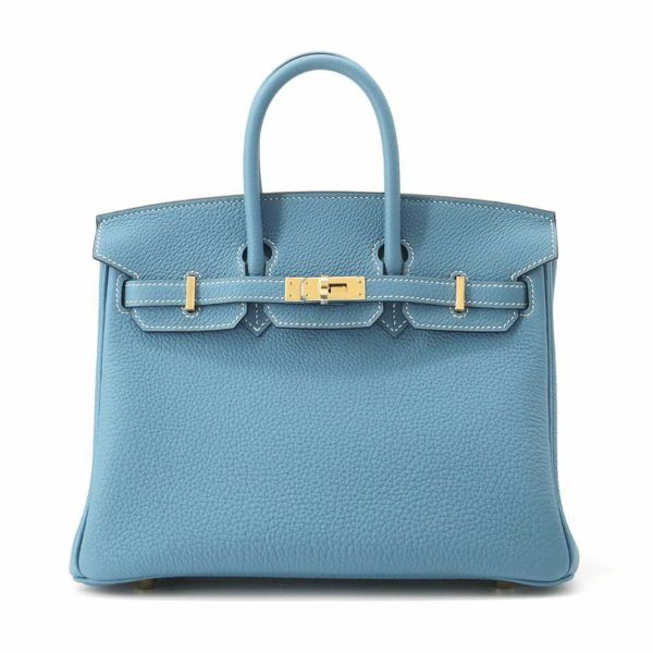 エルメス バーキン25 ニューブルージーン/ゴールド金具 トゴ W刻印 HERMES Birkin ハンドバッグ