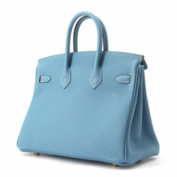 エルメス バーキン25 ニューブルージーン/ゴールド金具 トゴ W刻印 HERMES Birkin ハンドバッグ