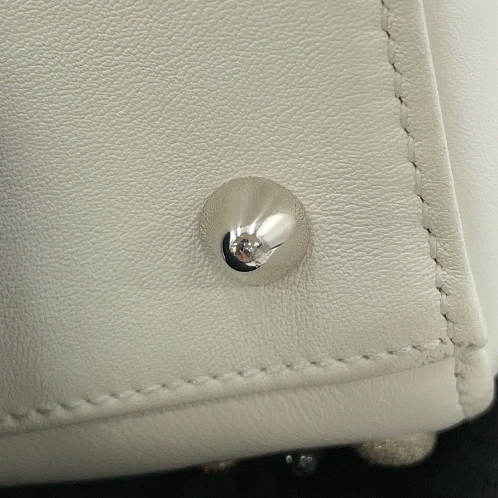 クリスチャン・ディオール ハンドバッグ レディディオール ミディアム レザー ラインストーン 2way