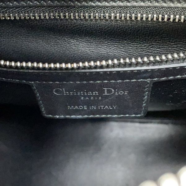クリスチャン・ディオール ハンドバッグ レディディオール ミディアム レザー ラインストーン 2way