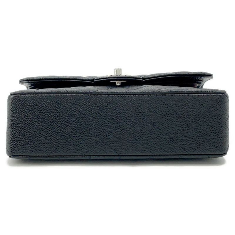 シャネル チェーンショルダーバッグ マトラッセ23 ココマーク ダブルチェーン A01113 CHANEL 黒