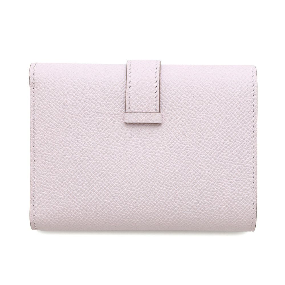 エルメス 三つ折り財布 ベアンコンビネ モーヴペール/シルバー金具 エプソン W刻印 HERMES 財布