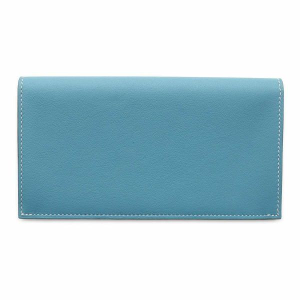 エルメス 長財布 シチズン ツイル ロング ツールボックス ブルージーン/キャバン/シルバー金具 スイフト B刻印