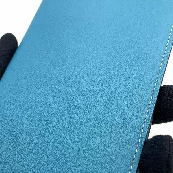 エルメス 長財布 シチズン ツイル ロング ツールボックス ブルー