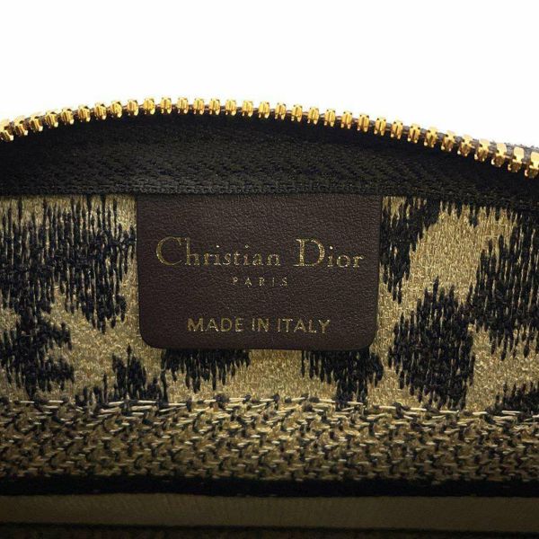 クリスチャン・ディオール ポーチ レオパード ジャガード Christian Dior 小物入れ